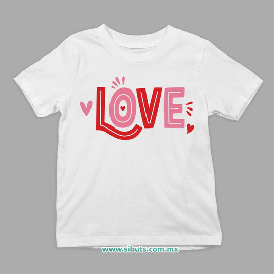 Playera Niño San Valentin Love