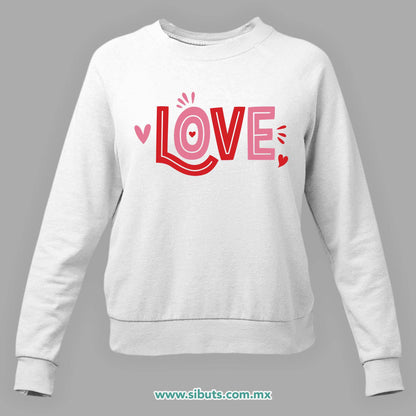 Sudadera Mujer Cuello Redondo San Valentin Love