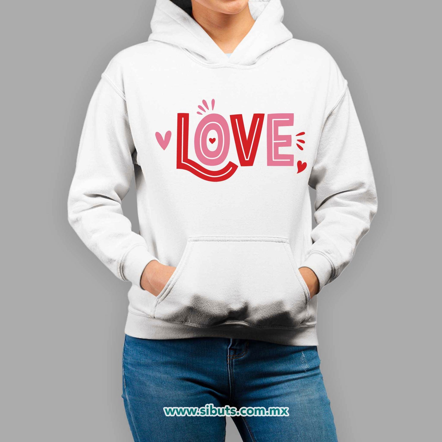 Sudadera Mujer Gorro San Valentin Love