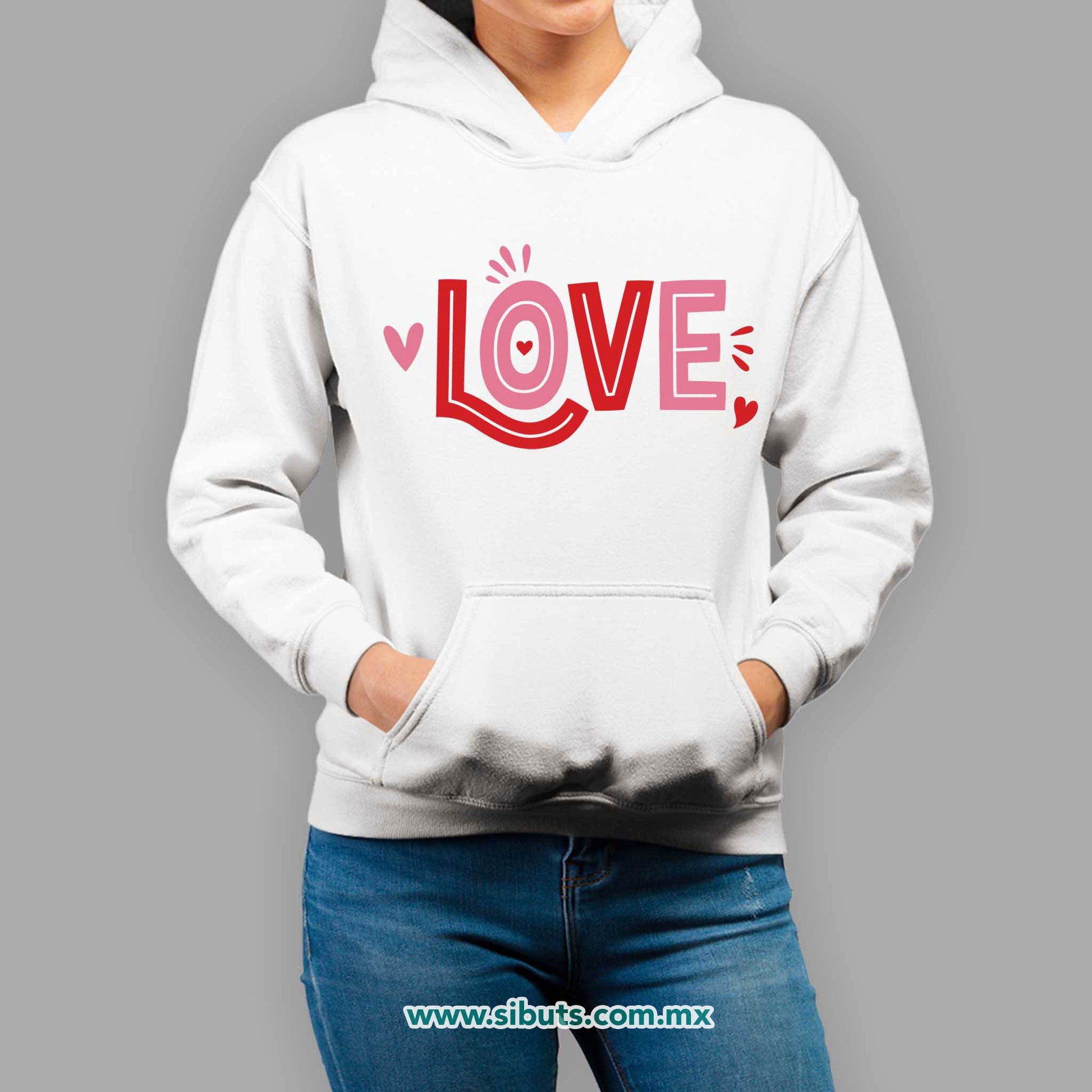 Sudadera Mujer Gorro San Valentin Love