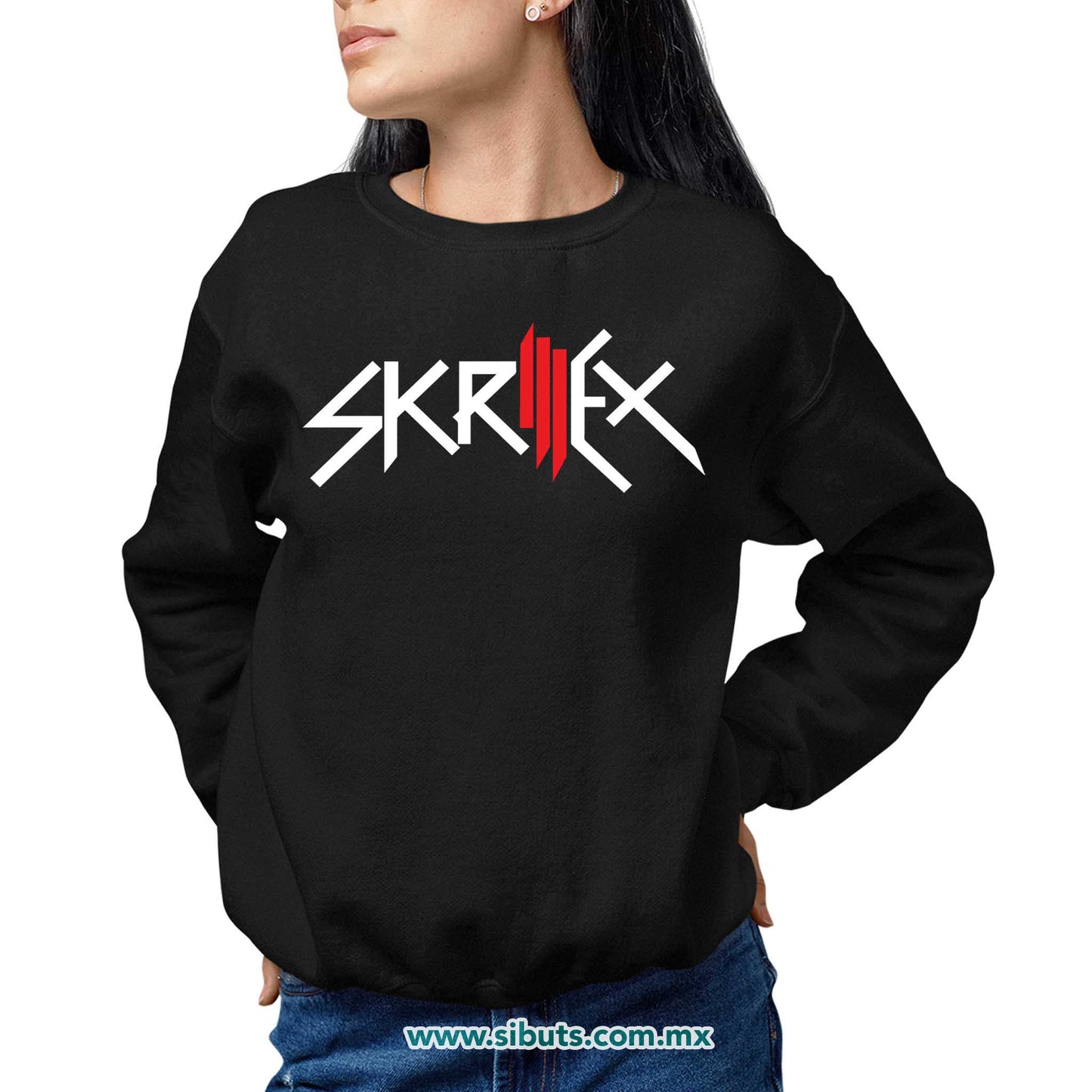 Sudadera Mujer Cuello Redondo Dj Skrillex
