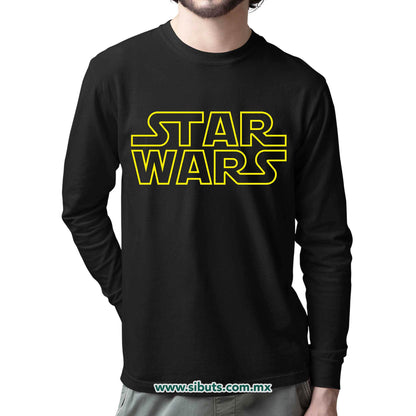 Playera Hombre Manga Larga Star Wars