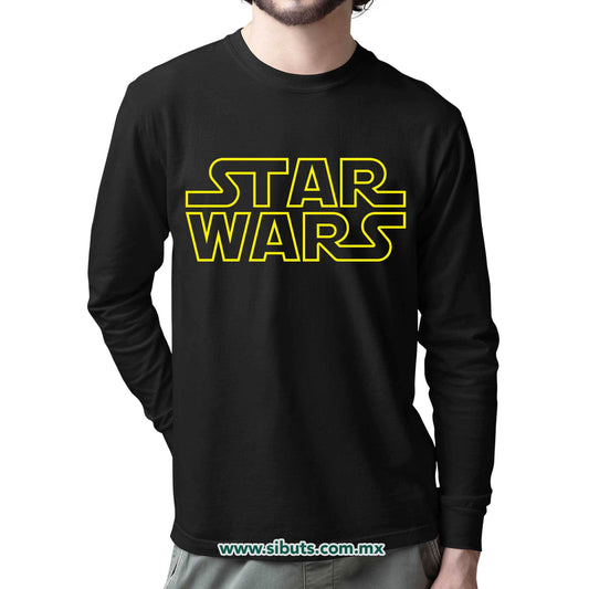 Playera Hombre Manga Larga Star Wars