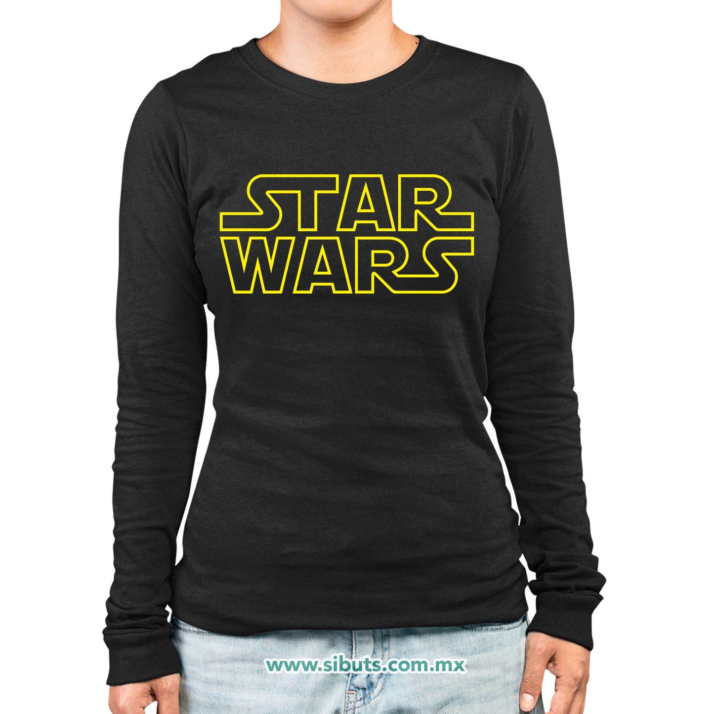 Playera Mujer Manga Larga Star Wars