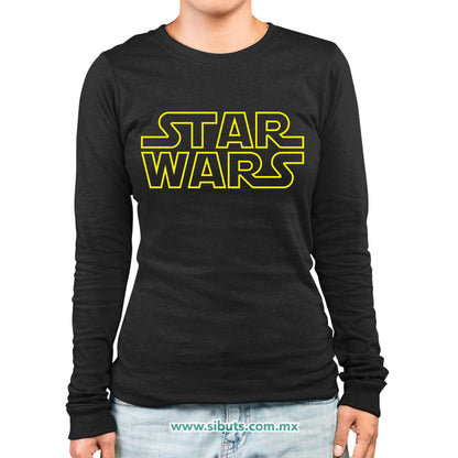Playera Mujer Manga Larga Star Wars