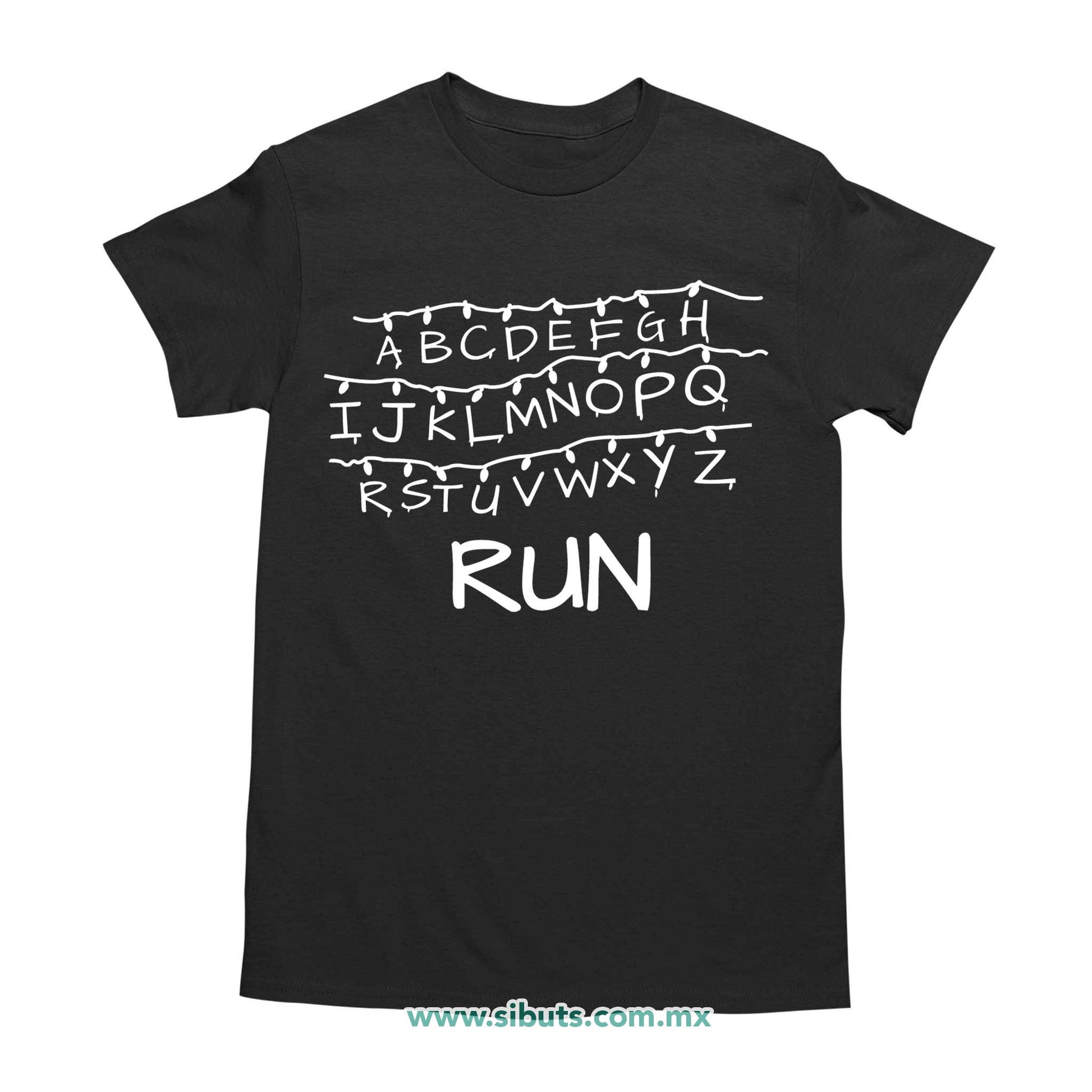 Playera Hombre Stranger Things Abcededario