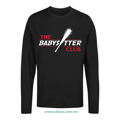 Playera Hombre Manga Larga Stranger Things The Babysitter Club