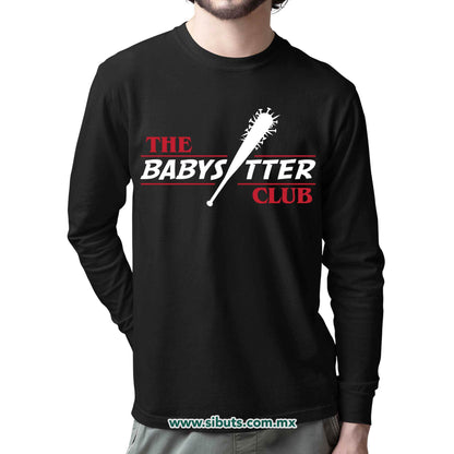Playera Hombre Manga Larga Stranger Things The Babysitter Club