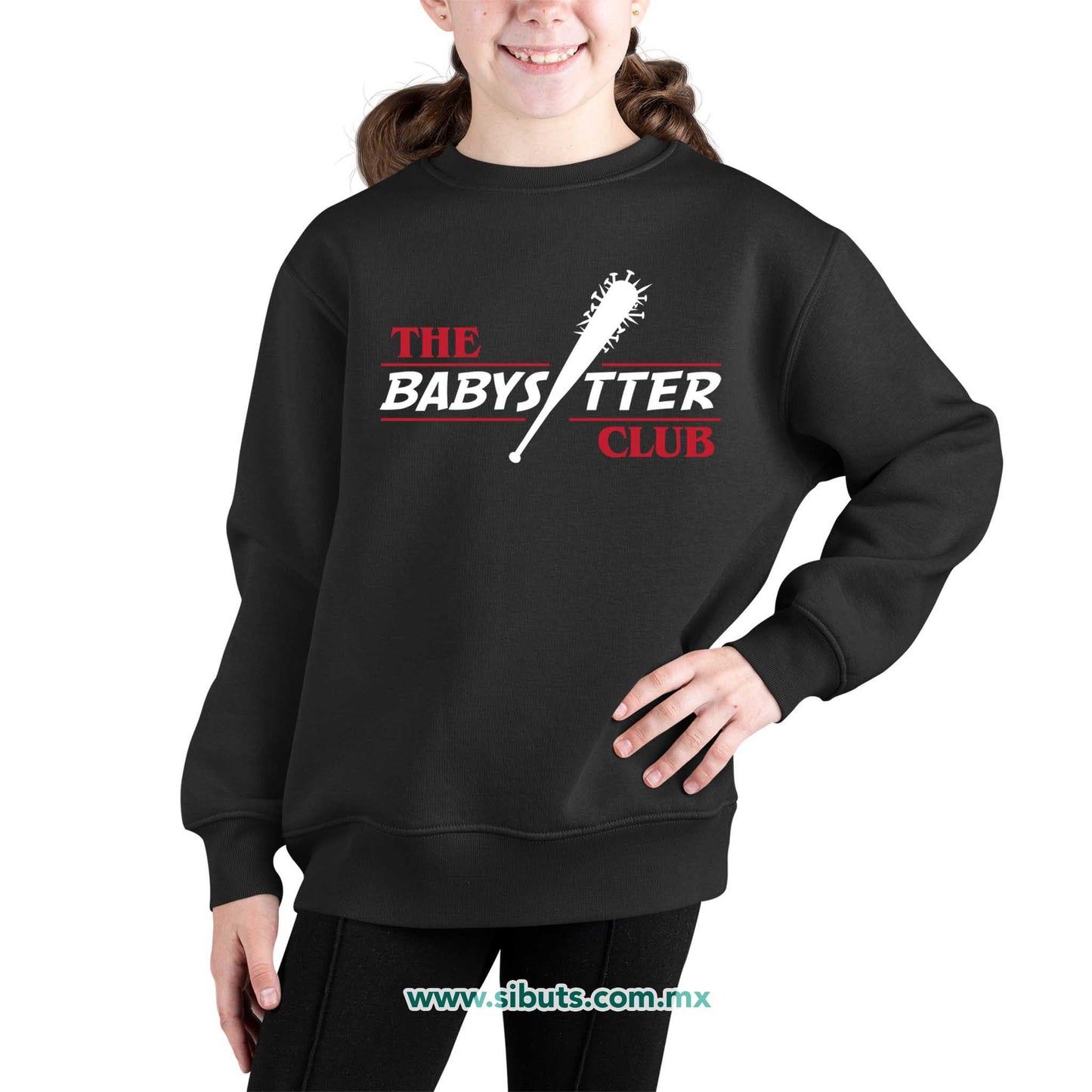 Sudadera Niña Cuello Redondo Stranger Things The Babysitter Club