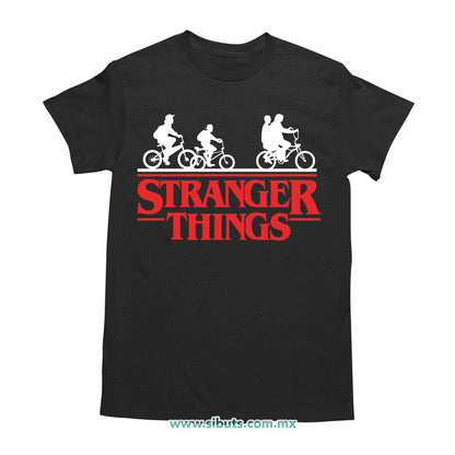 Playera Hombre Stranger Things Bicicletas