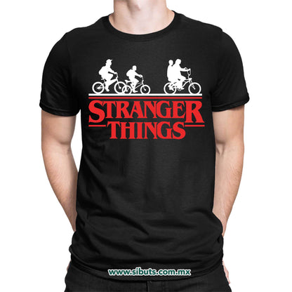 Playera Hombre Stranger Things Bicicletas