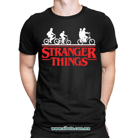 Playera Hombre Stranger Things Bicicletas