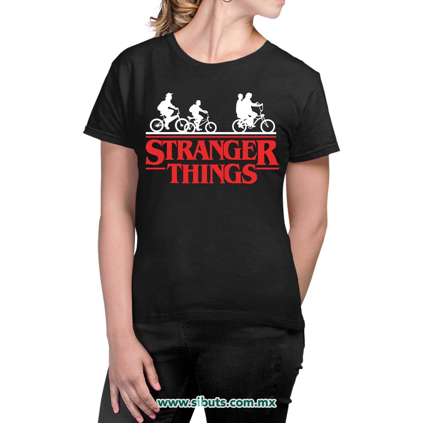 Playera Mujer Stranger Things Bicicletas