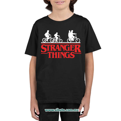 Playera Niño Stranger Things Bicicletas