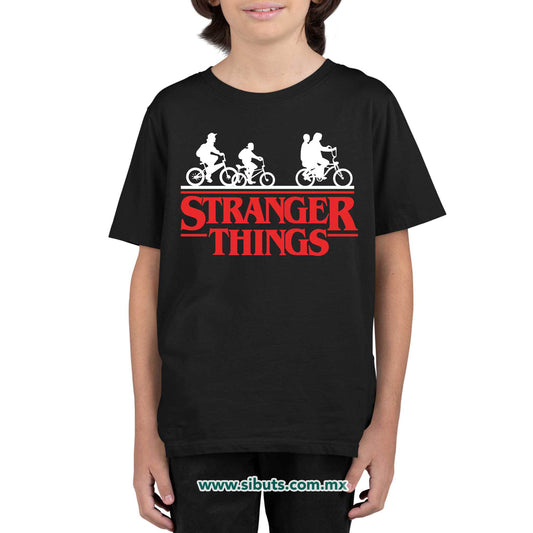 Playera Niño Stranger Things Bicicletas