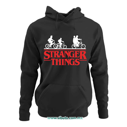 Sudadera Mujer Gorro Stranger Things Bicicletas