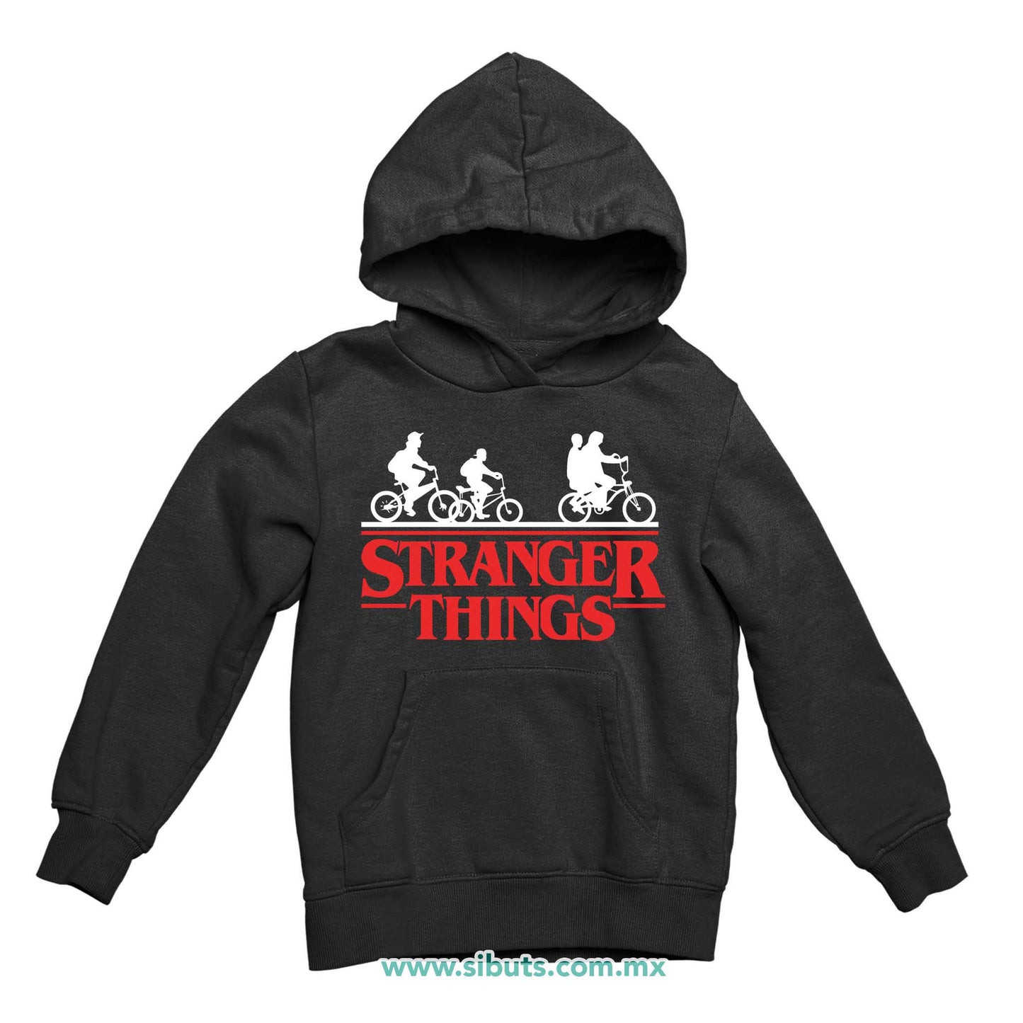 Sudadera Niño Gorro Stranger Things Bicicletas