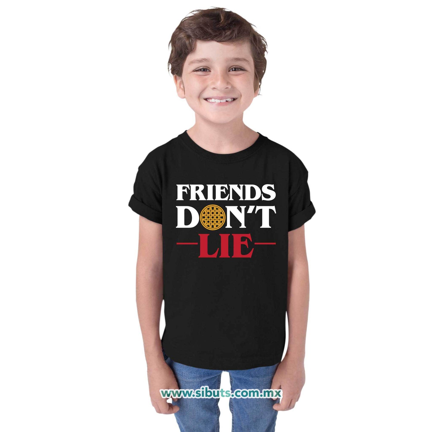 Playera Niña Stranger Things Friends Don´t Lie