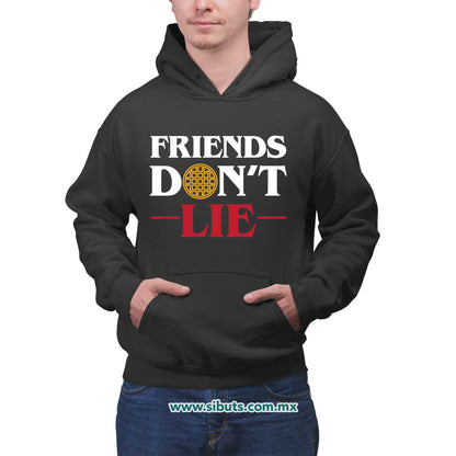 Sudadera Hombre Gorro Stranger Things Friends Don´t Lie