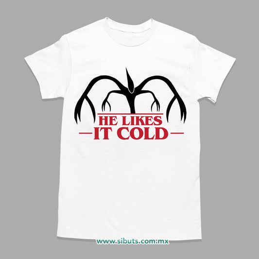Playera Hombre Stranger Things Demogorgon He Likes It Cold