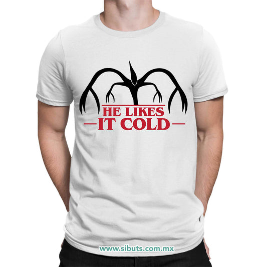 Playera Hombre Stranger Things Demogorgon He Likes It Cold