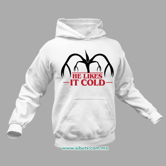 Sudadera Hombre Gorro Stranger Things Demogorgon He Likes It Cold