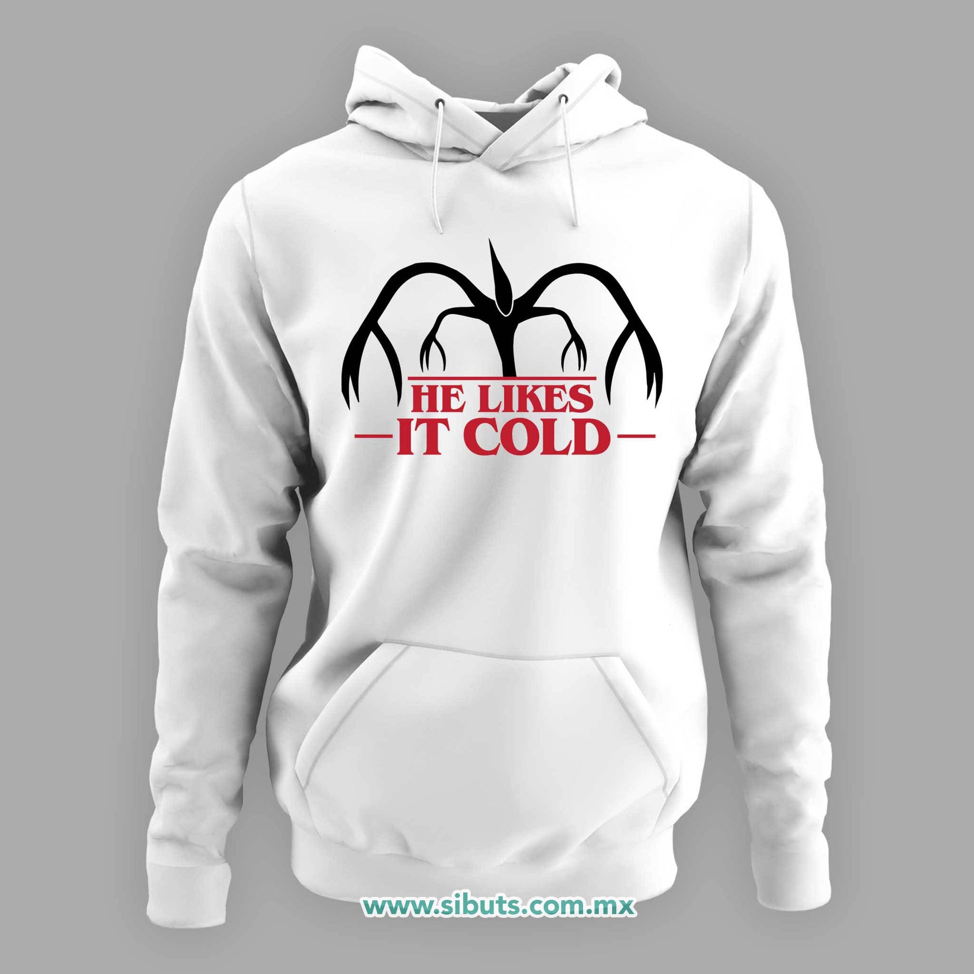 Sudadera Mujer Gorro Stranger Things Demogorgon He Likes It Cold