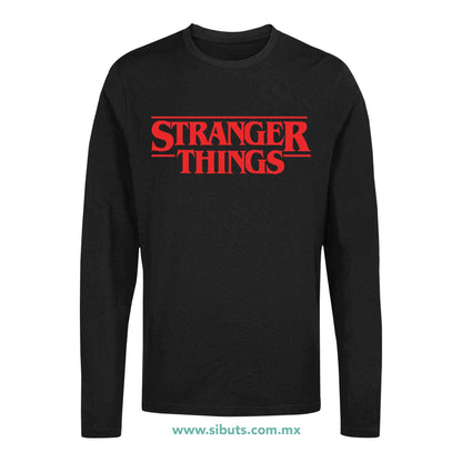 Playera Hombre Manga Larga Stranger Things