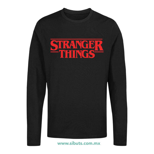 Playera Hombre Manga Larga Stranger Things
