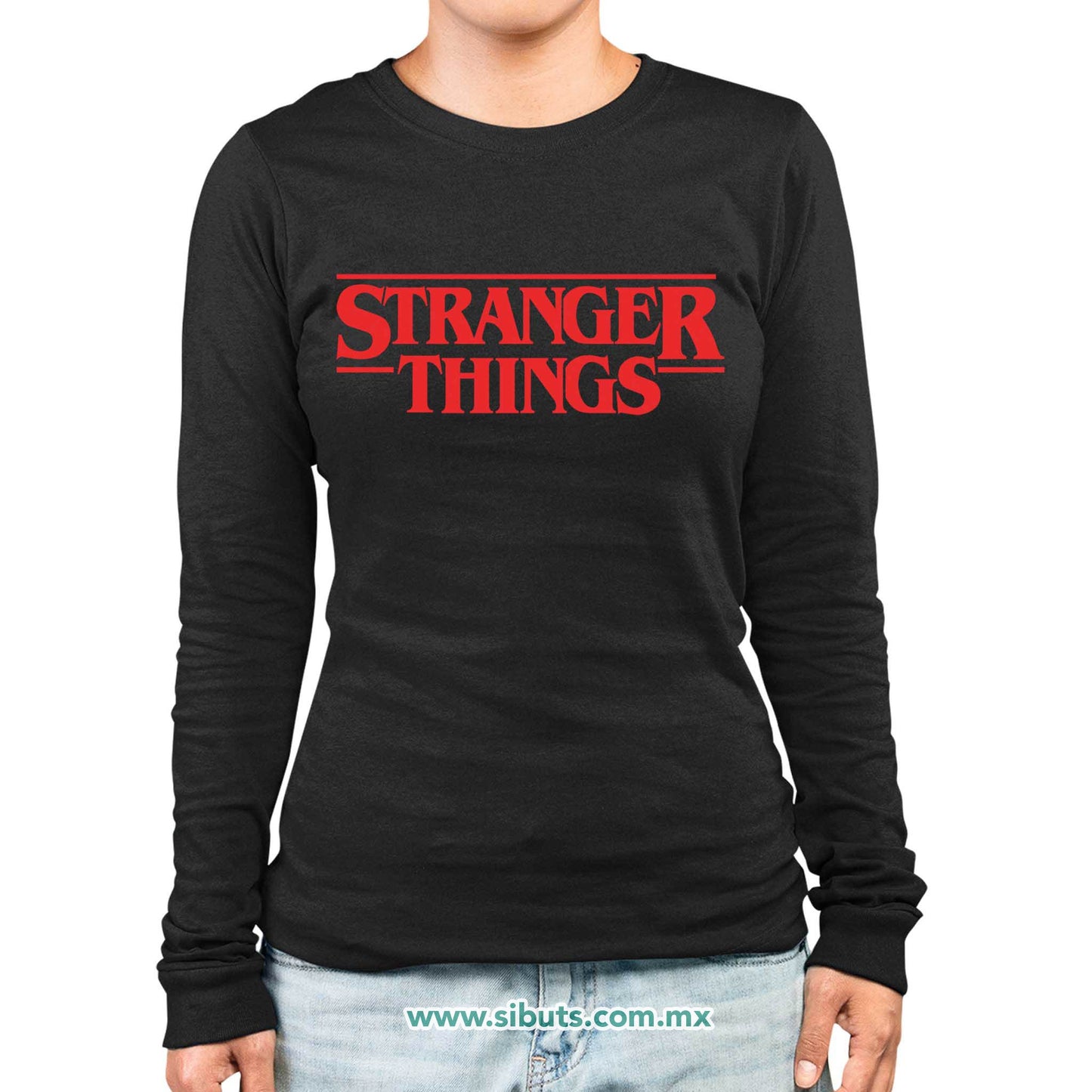 Playera Mujer Manga Larga Stranger Things