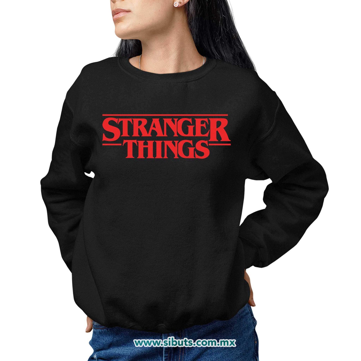 Sudadera Mujer Cuello Redondo Stranger Things