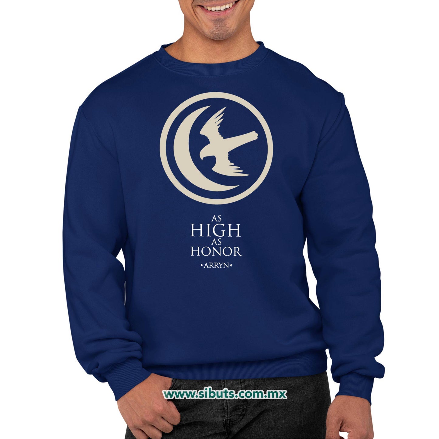 Sudadera Hombre Cuello Redondo Game Of Thrones House Arryn