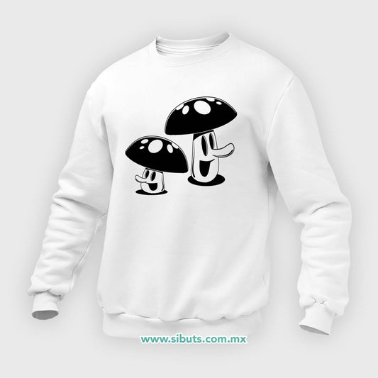 Sudadera Hombre Cuello Redondo Mushrooms Hongos