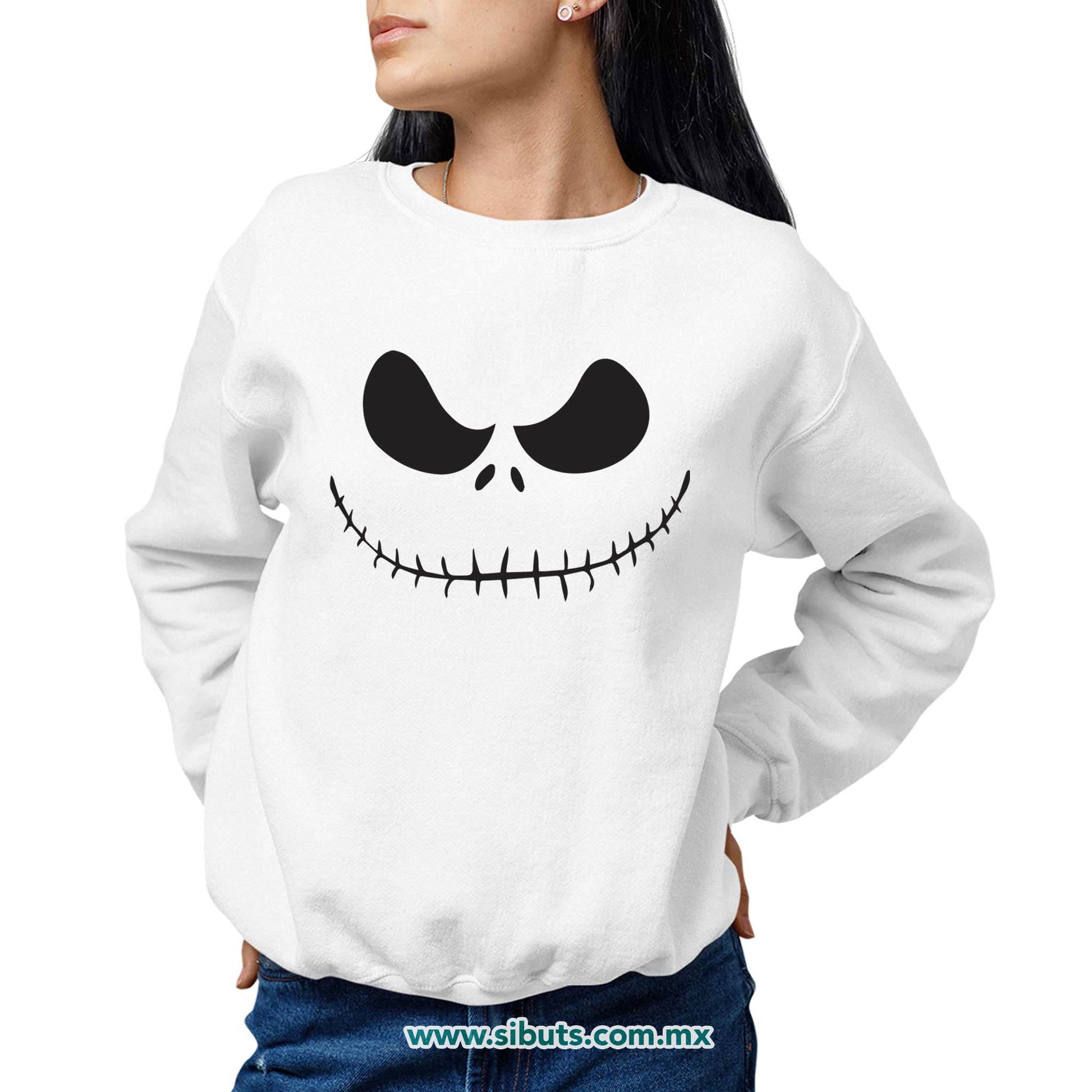 Sudadera Mujer Cuello Redondo El Extraño Mundo De Jack