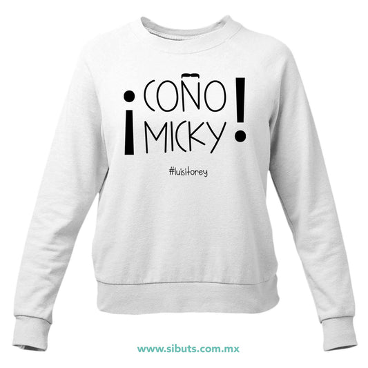 Sudadera Mujer Cuello Redondo Luis Miguel Coño Micky