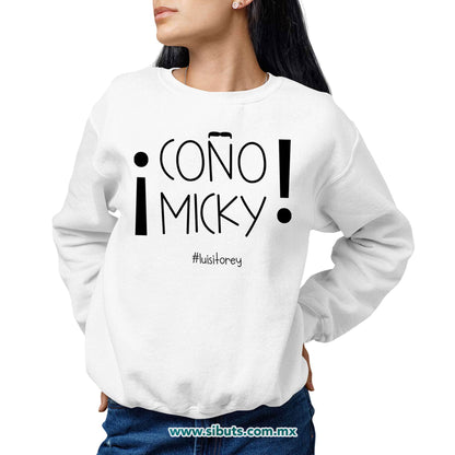 Sudadera Mujer Cuello Redondo Luis Miguel Coño Micky