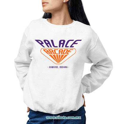 Sudadera Mujer Cuello Redondo Stranger Things Palace Arcade