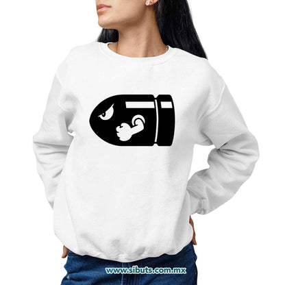 Sudadera Mujer Cuello Redondo Super Mario Bross Bullet