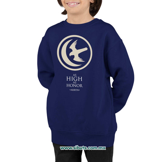 Sudadera Niño Cuello Redondo Game Of Thrones House Arryn