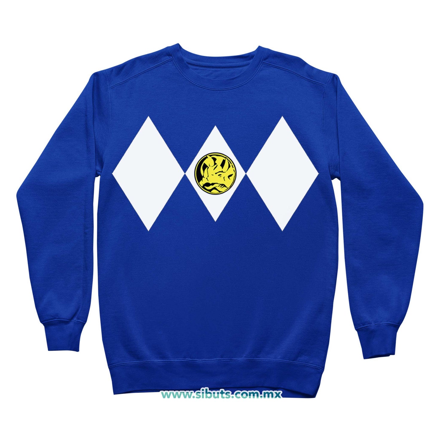 Sudadera NIño Cuello Redondo Power Ranger Azul