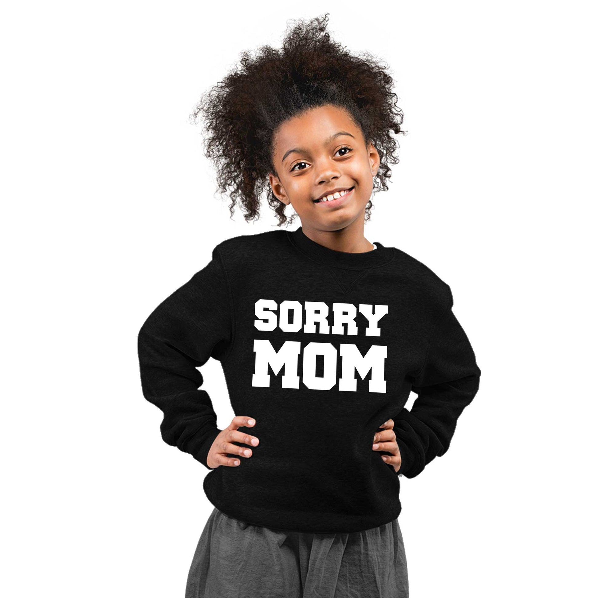 sudadera niña sorry mom