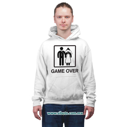 Sudadera Hombre Gorro Boda Game Over