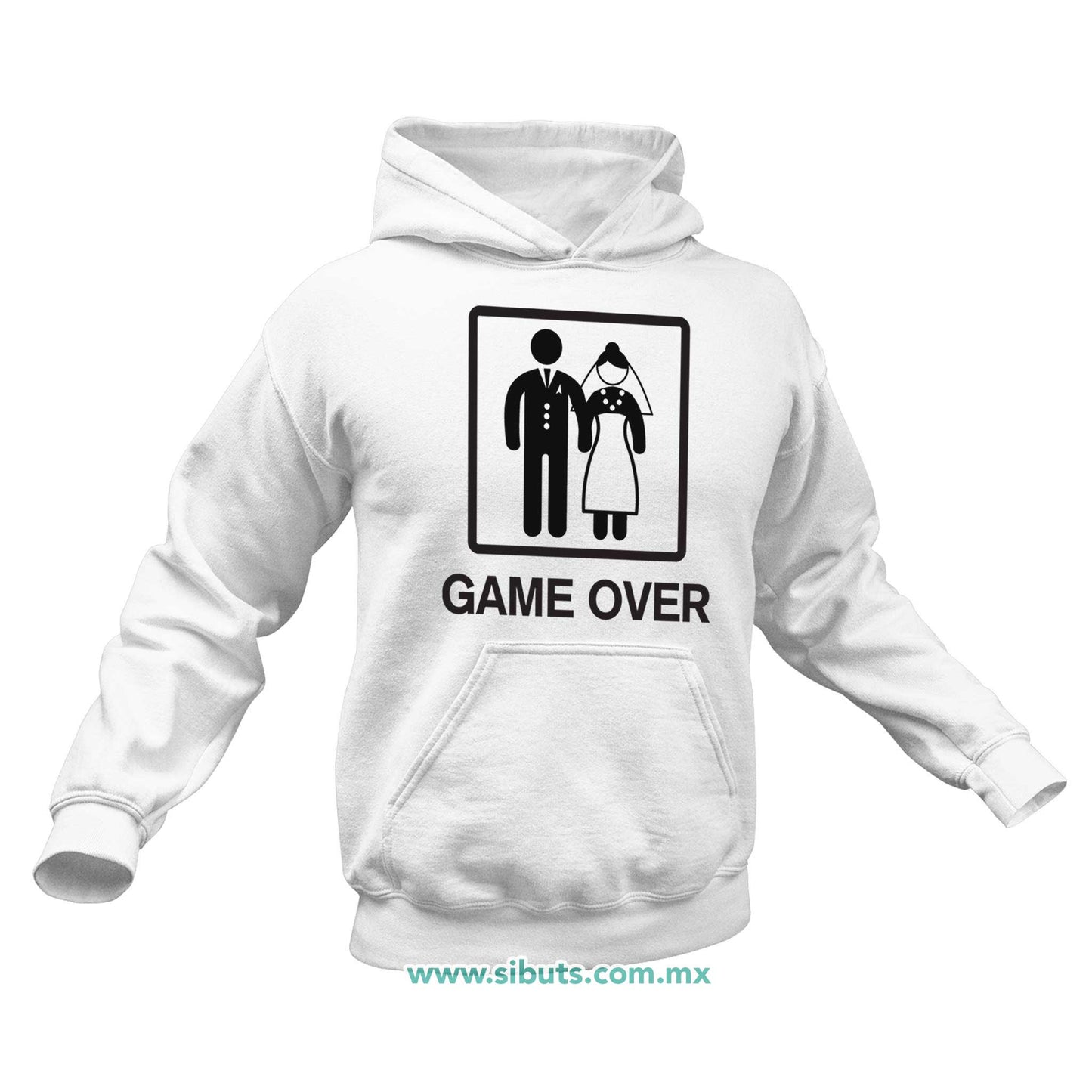 Sudadera Hombre Gorro Boda Game Over