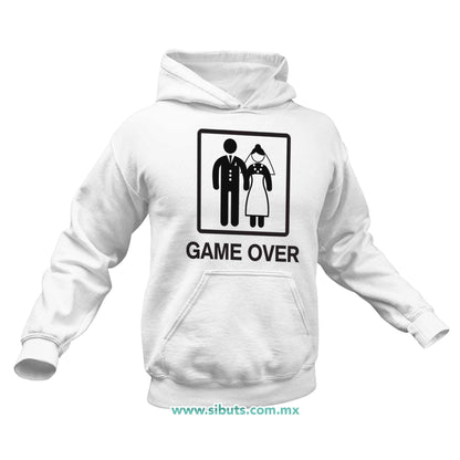 Sudadera Hombre Gorro Boda Game Over