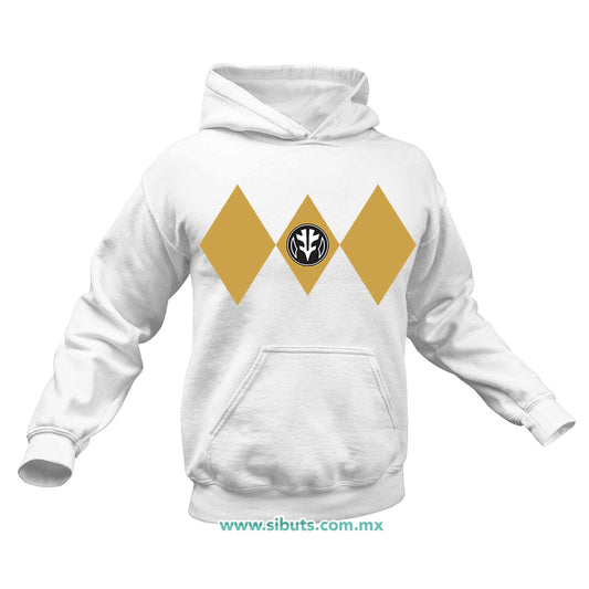 Sudadera Hombre Gorro Power Ranger Blanco