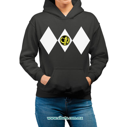 Sudadera Mujer Gorro Power Ranger Negro