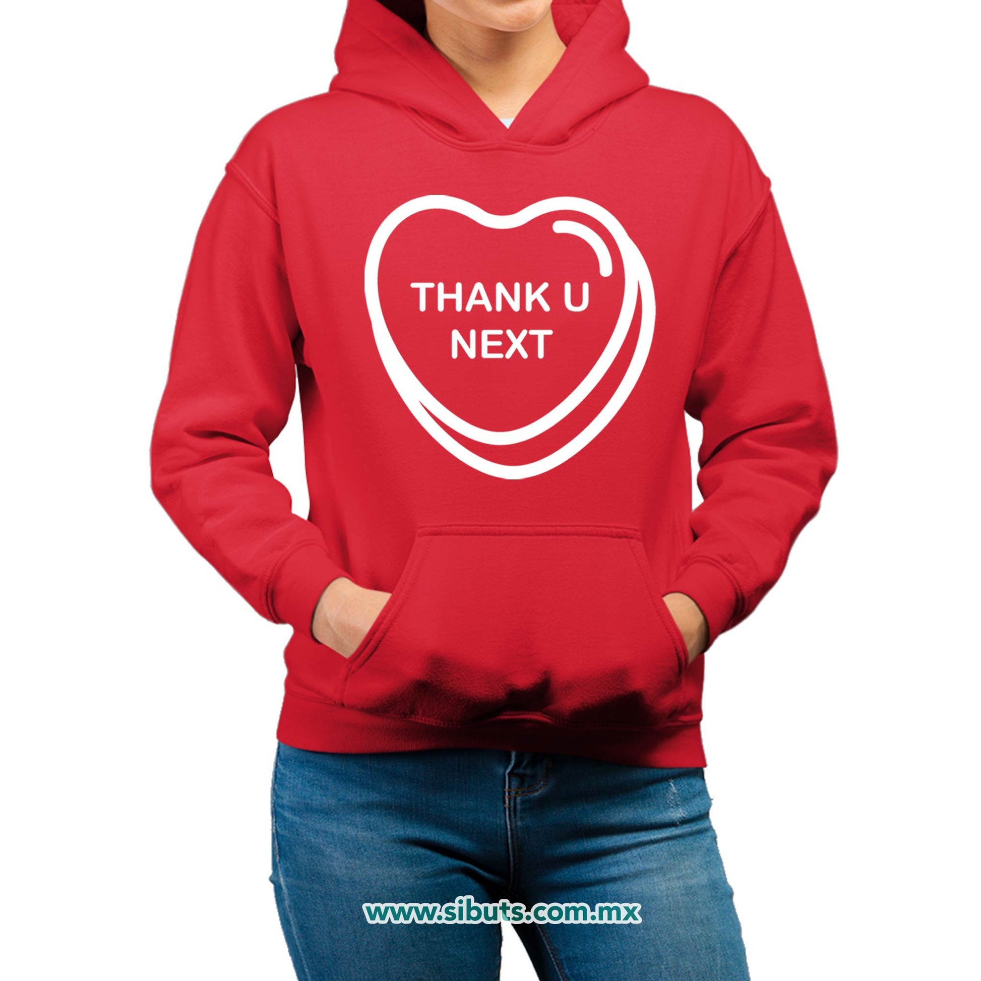 Sudadera Mujer Gorro San Valentin Thank You Next