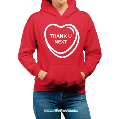 Sudadera Mujer Gorro San Valentin Thank You Next