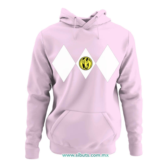 Sudadera Mujer Gorro Power Ranger Rosa