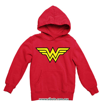 Sudadera Niña Gorro Mujer Maravilla Wonder Woman